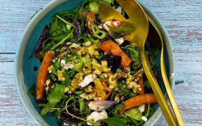 Roasted Vegetable, Feta and Puy Lentil Salad
